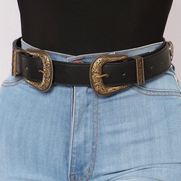 Fashion Nova Accessories - Double Buckle Belt - NWOT